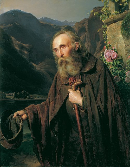Ein alter Bettler, 1856, Franz Eybl