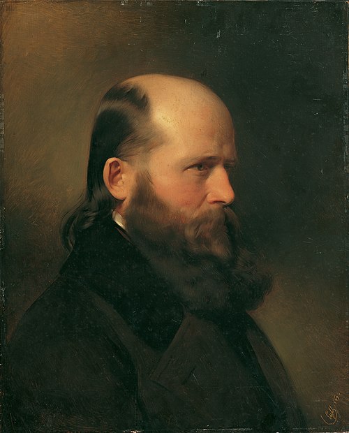 Der Schriftsteller und Musiker Dr. Groß, 1849, Franz Eybl
