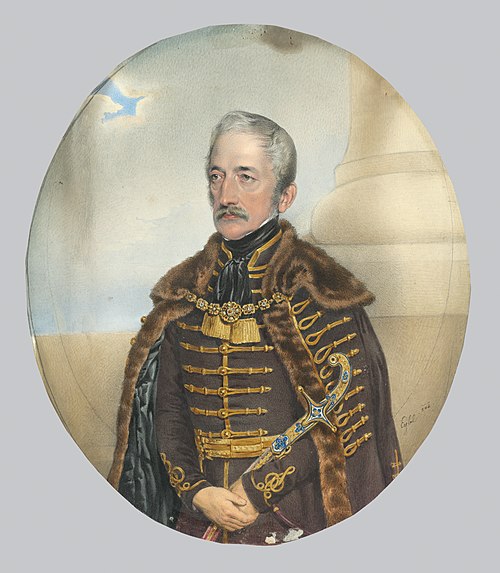 Portrait of a Nobleman with a Sword, 1842, Franz Eybl