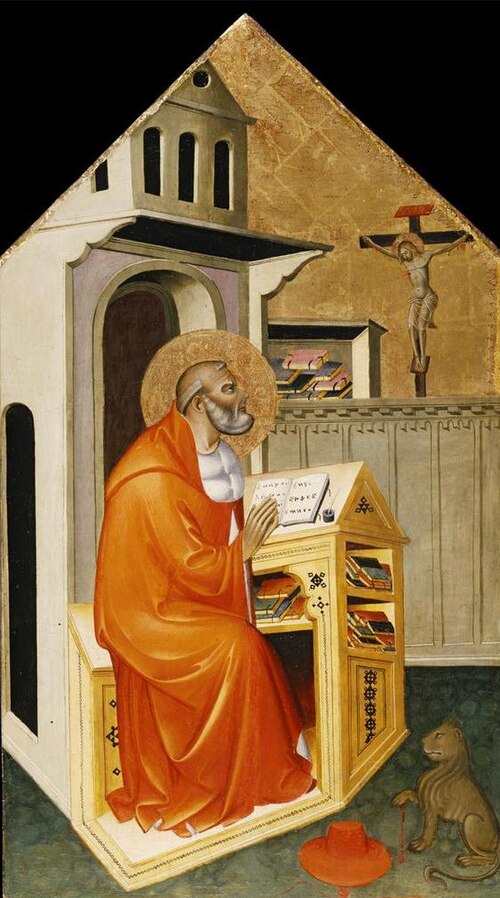 St. Jerome in His Study, 1370, Cecco di Pietro