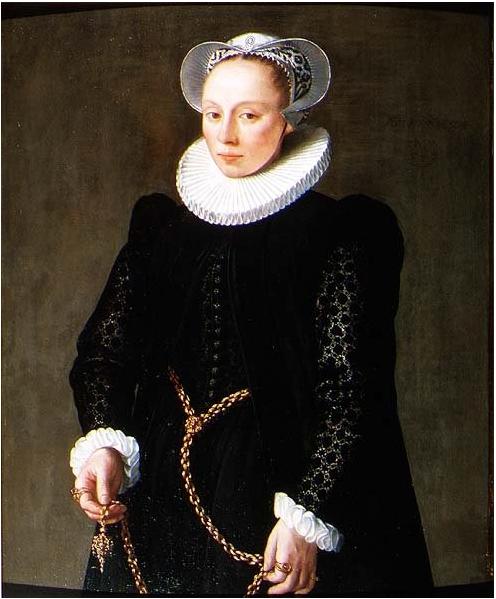 Portrait of a woman aged 24, 1587, Herman van der Mast