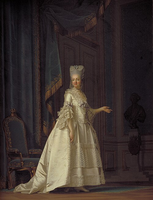 Portrait de la reine Juliane Marie de Danemark, 1778, Vigilius Erichsen