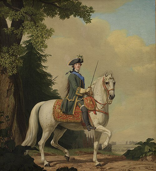 Catharina II of Russia and her stallion Brillante, 1782, Vigilius Erichsen