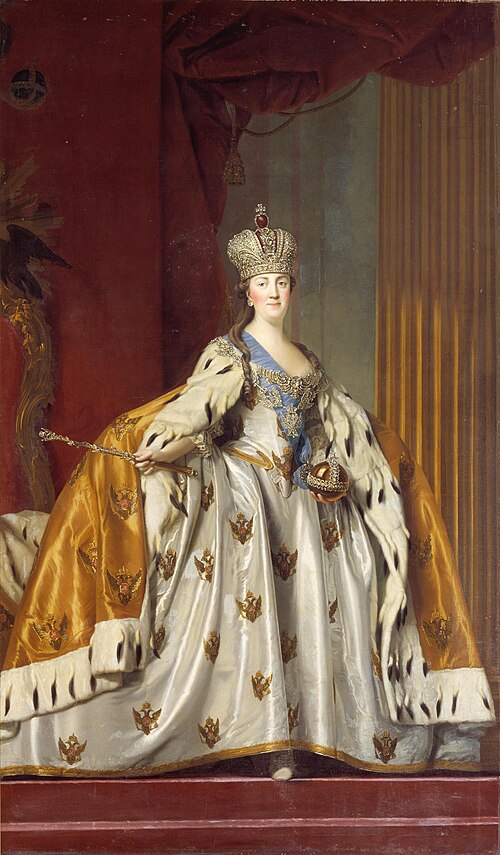 Catherine II de Russie en costume de sacre, 1766, Vigilius Erichsen