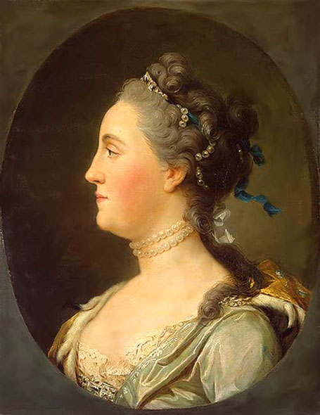 Portrait of Catherine II in Profile, 1752, Vigilius Erichsen