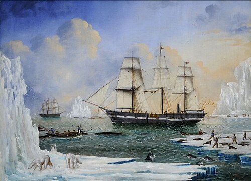 Diana and Chase in the Arctic, 1857, James Wheldon