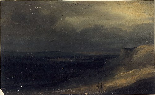 Vue présumée de Montmartre, 1830, Georges Michel