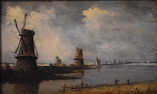 Moulins à vent, 1800, Georges Michel