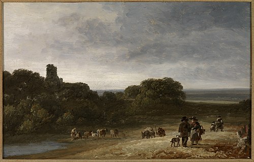 Paysage avec personnages, 1795, Georges Michel