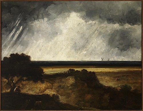 Paysage de plaine après l'orage, 1820, Georges Michel