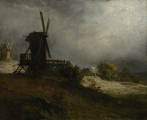 The windmill, 1810, Georges Michel