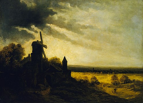 The Mill of Montmartre, 1820, Georges Michel