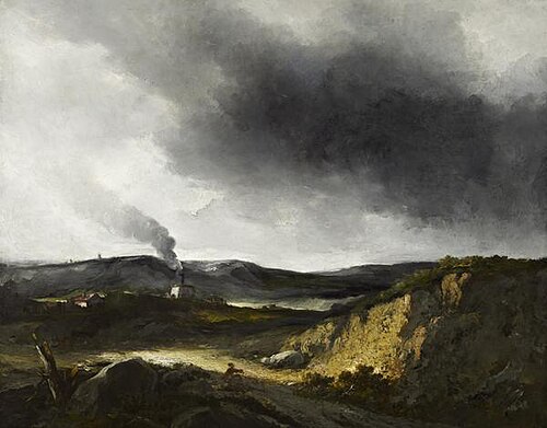 The Lime Kiln, 1800, Georges Michel