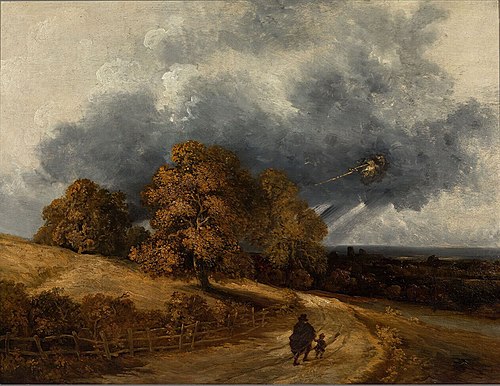 Landscape along the Seine River, 1821, Georges Michel