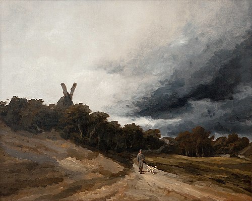 Paysage au chasseur, , Georges Michel