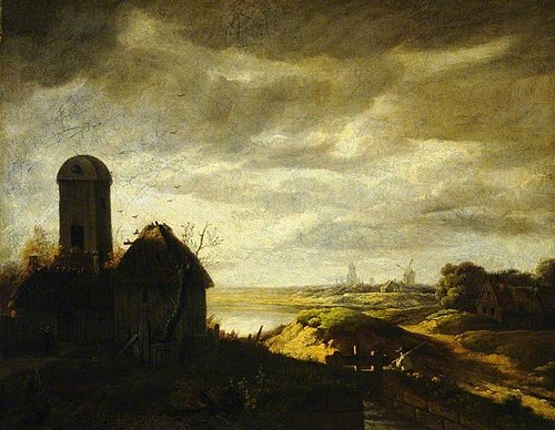 Landscape with Windmills, 1793, Georges Michel