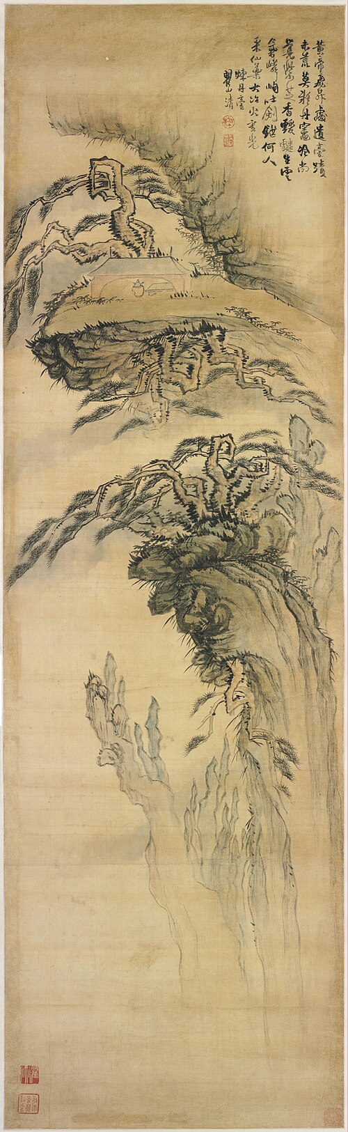 梅清黄山图轴, , Mei Qing