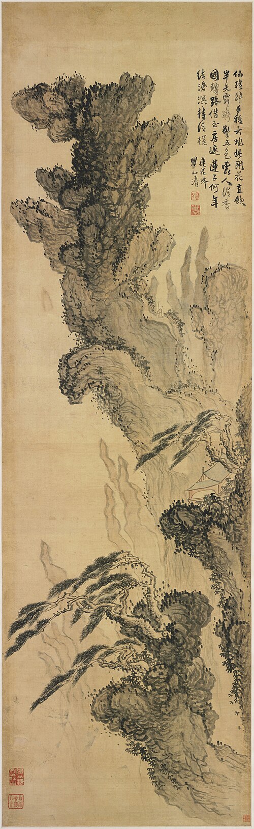 梅清黄山图轴, , Mei Qing