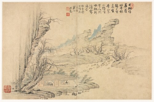 Landscapes in Various Styles after Old Masters, 1690, Mei Qing