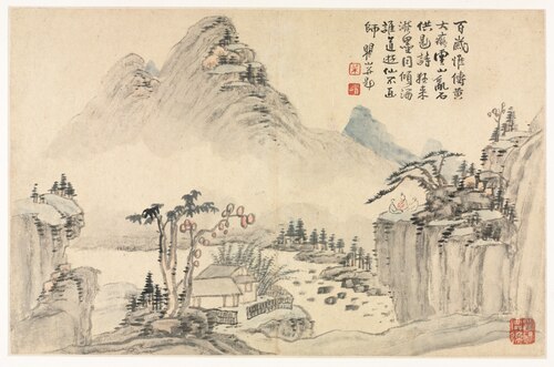 Landscapes in Various Styles after Old Masters, 1690, Mei Qing