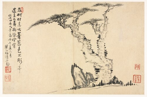 Landscapes in Various Styles after Old Masters, 1690, Mei Qing