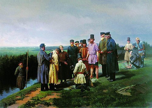 Drowned in the village, 1868, Nikolaï Dmitriev-Orenbourgski