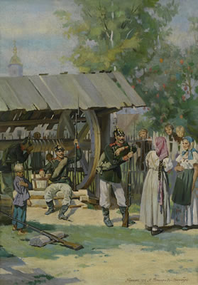 Soldiers Resting by the Well, 1897, Nikolaï Dmitriev-Orenbourgski