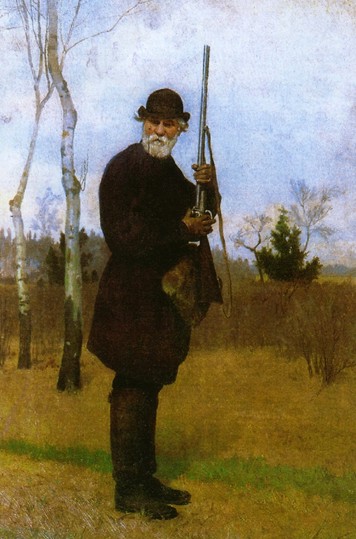 Portrait of Ivan Turgenev hunting, 1879, Nikolaï Dmitriev-Orenbourgski