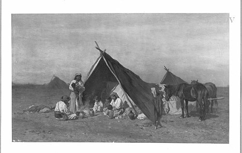 Encampment of Bohemians, 1863, August von Pettenkofen