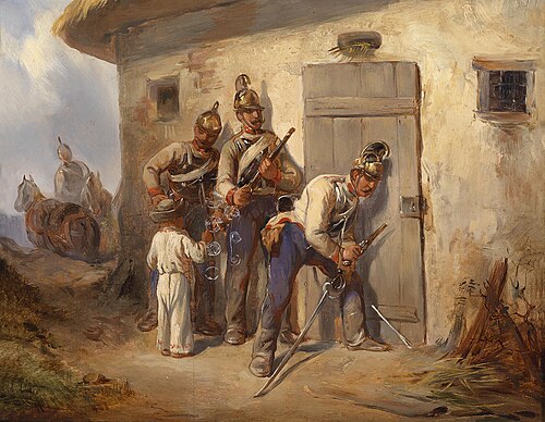 Austrian Dragoons, 1885, August von Pettenkofen