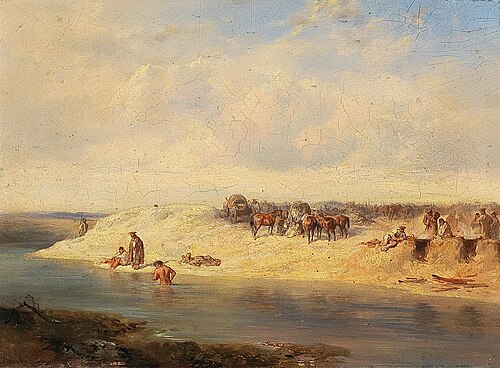 Russian Bivouac, 1889, August von Pettenkofen
