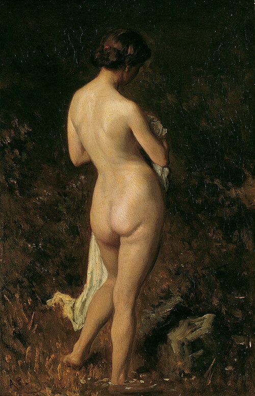 Badende, 1868, August von Pettenkofen