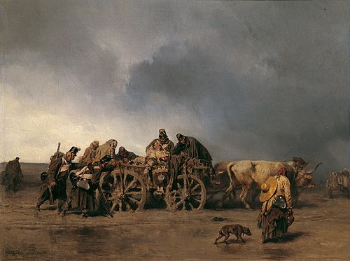 The Casualty Transport I, 1853, August von Pettenkofen