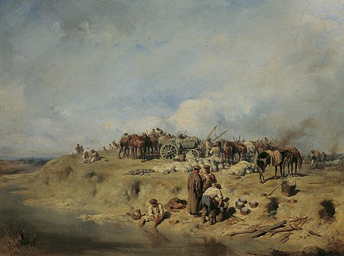 Bivouac of Russian Soldiers, 1852, August von Pettenkofen