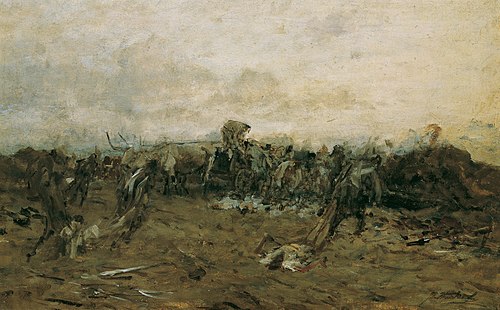 Nach der Schlacht, 1855, August von Pettenkofen