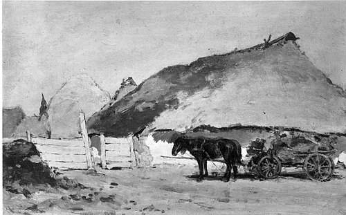 Der Szolnoker Tretplatz, 1875, August von Pettenkofen