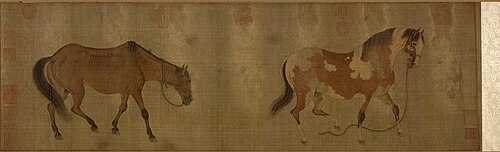 A Fat and a Thin Horse, , Ren Renfa
