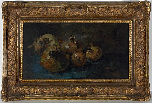 Uien (op blauw fond)., 1885, Floris Verster