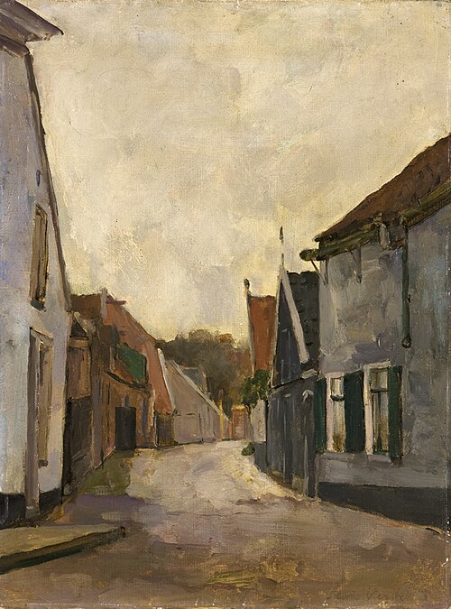 Straatje op Texel, 1903, Floris Verster
