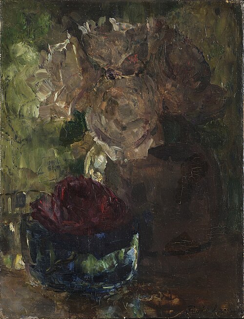 Roses in ginger jar, 1913, Floris Verster