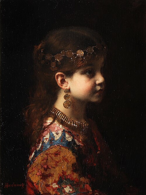 Gypsy girl, 1925, Alexei Harlamov