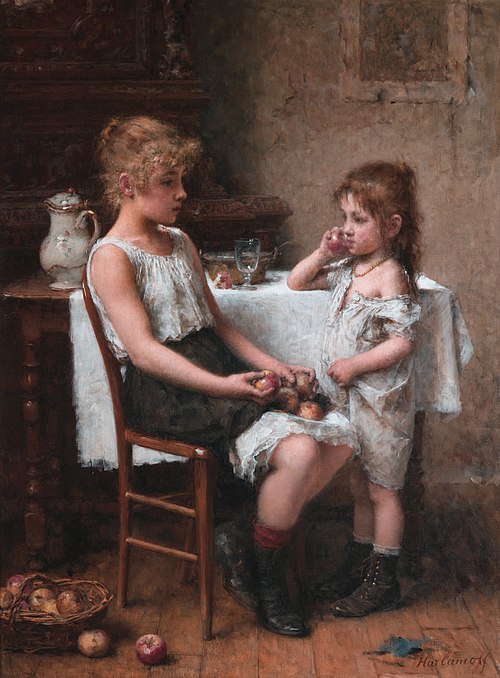 Choosing Apples, 1882, Alexei Harlamov