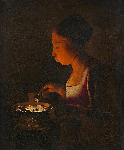 La Fillette au braisier, 1647, Georges de La Tour