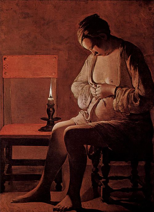 La Femme à la puce, 1635, Georges de La Tour