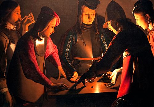 The Dice Players, 1650, Georges de La Tour