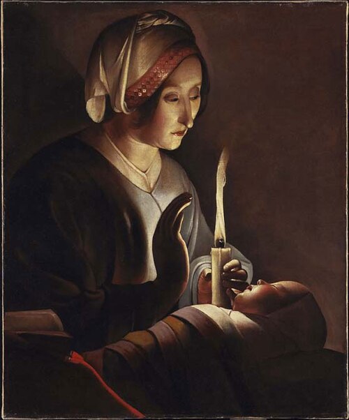 Saint Anne with the Infant Jesus, 1647, Georges de La Tour