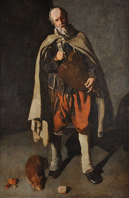 Le Vielleur au chien, 1622, Georges de La Tour