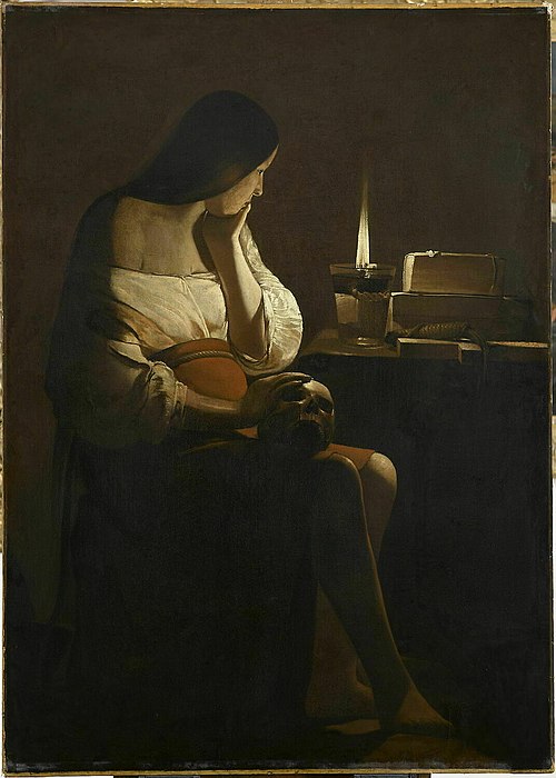 Magdalene with the Smoking Flame, 1642, Georges de La Tour