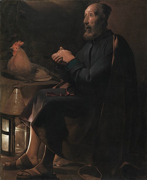Saint Peter Repentant, 1645, Georges de La Tour