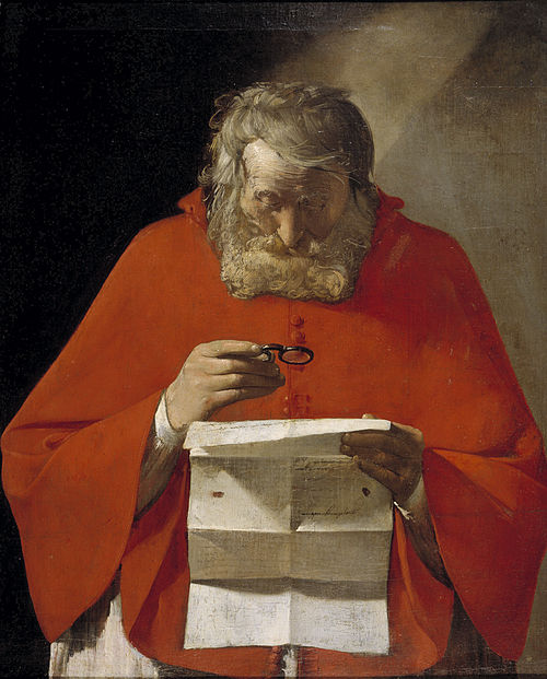 Saint Jerome reading a letter, 1627, Georges de La Tour